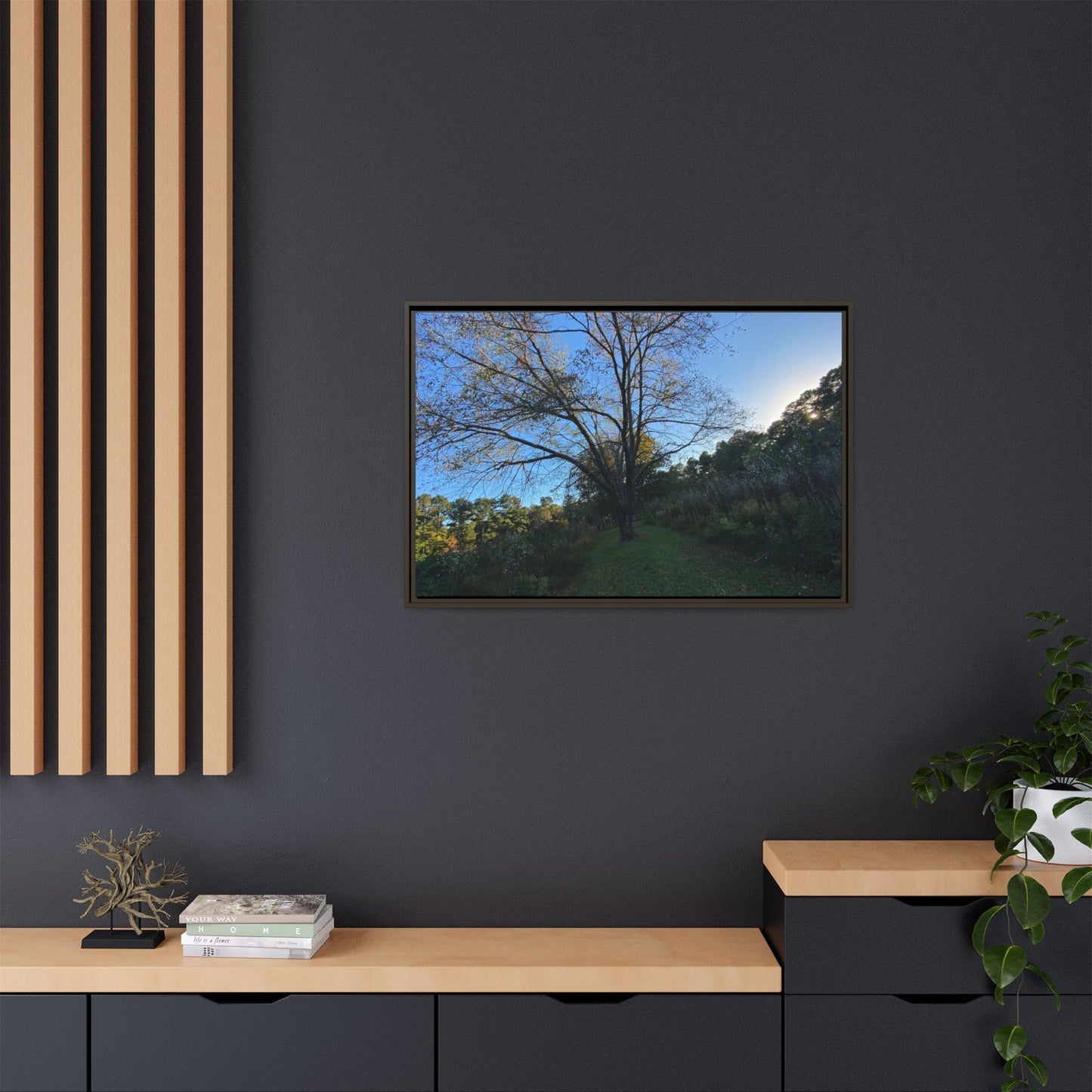 Framed Matte Canvas Art Print, Nature Wall Decor, Living Room Artwork, Gift for Nature Lovers, Home Office Decor, Rustic Vibes – 60" x 40" (Horizontal) Canvas by Printify
