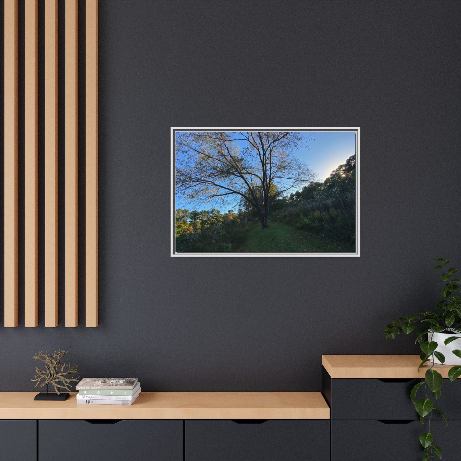Framed Matte Canvas Art Print, Nature Wall Decor, Living Room Artwork, Gift for Nature Lovers, Home Office Decor, Rustic Vibes – 60" x 40" (Horizontal) Canvas for Art for Living Room (59 view)