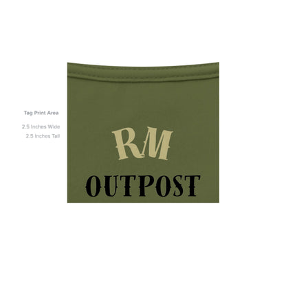 Freedom Fighter – American Flag Skull Tee | Patriotic Apparel by RM Outpost – MILITARY GREEN T-Shirt for American Flag (13 view)