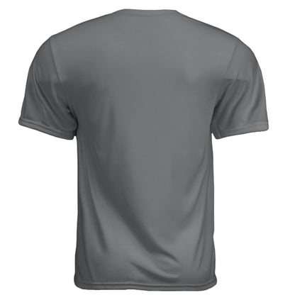 Freedom Fighter – American Flag Skull Tee | Patriotic Apparel by RM Outpost – GRAPHITE T-Shirt for American Flag (15 view)
