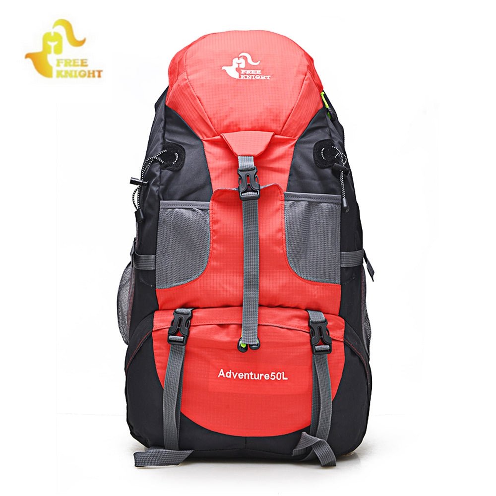 FREEKNIGHT FK0396 Waterproof 50L Climbing Backpack – RED Backpack for 50l (8 view)