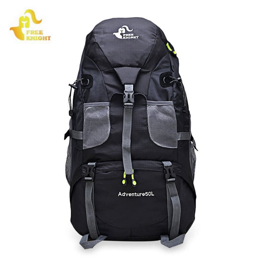 FREEKNIGHT FK0396 Waterproof 50L Climbing Backpack – BLACK Backpack for 50l (1 view)