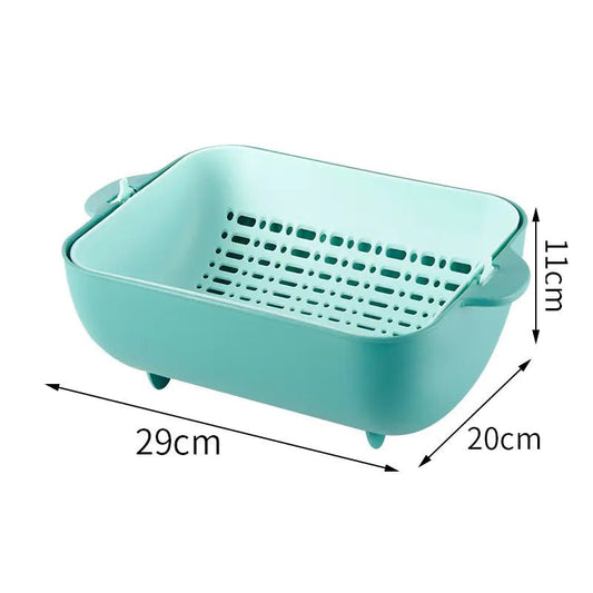Plastic Fruit Washing Tray For Household Use | Shop Sbrtn – Green Kitchen tool for durable (1 view)