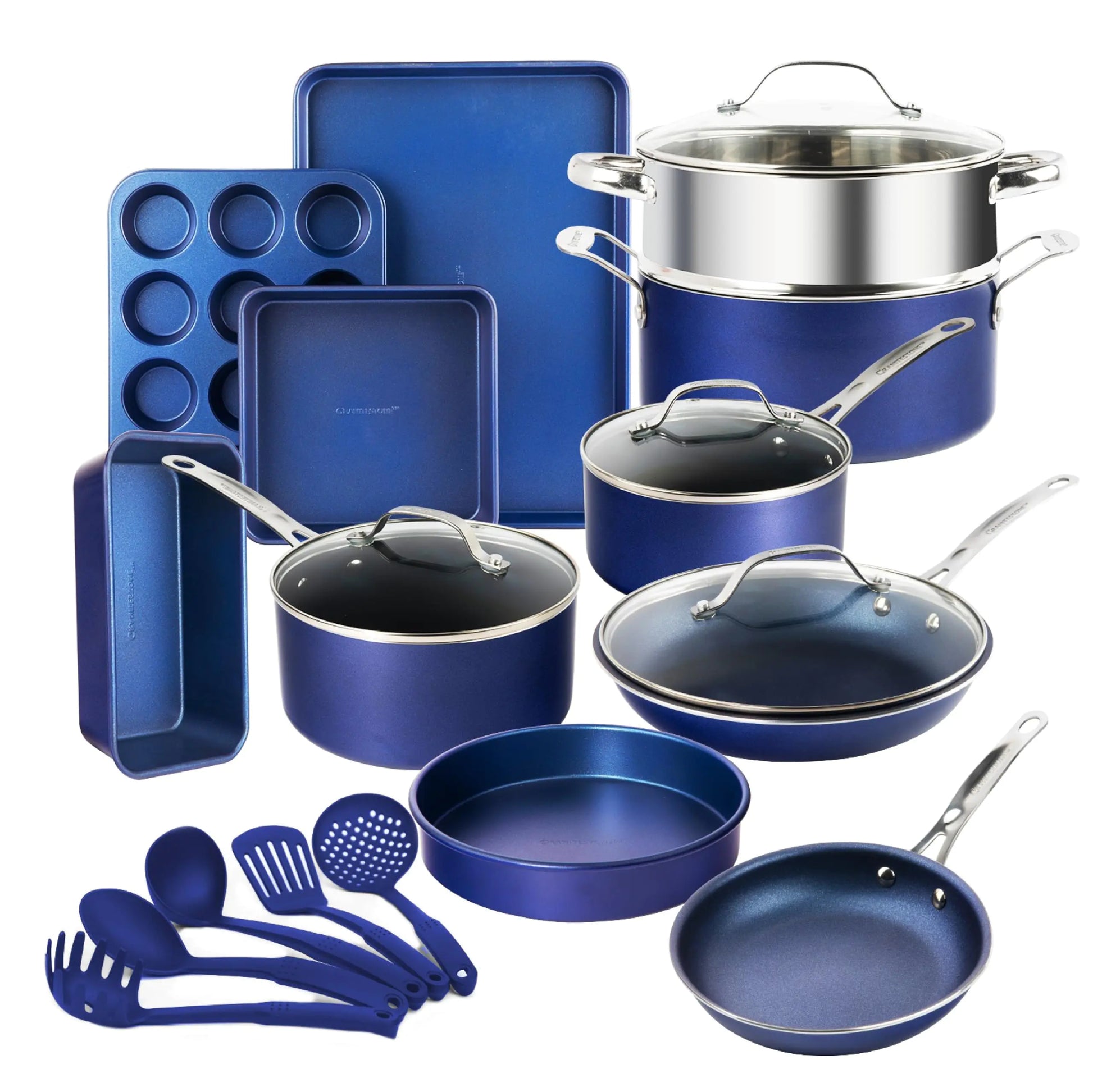 Ceramic Cookware Set | Kitchen Essentials – Blue Diamond cookware for Kitchen (1 view)