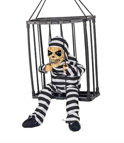 Halloween Glow Cage Ghost – Silver Eyes Open Accessories for halloween (12 view)