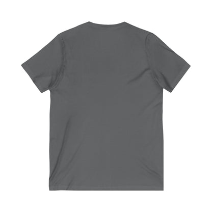 Happy Halloween Pumpkin Tee – Classic Jack - O’ - Lantern Graphic Shirt | Fall & Spooky Season V - Neck – Deep Heather V - neck for bee lovers gift (2 view)