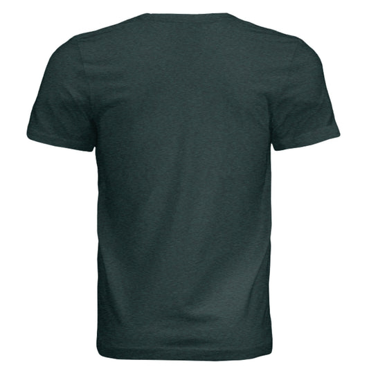 Have Your Robot Call My Robot – Retro AI Humor Shirt Triblend | Clowns of E - Com – EMERALD TRIBLEND T-Shirt for Apparel (2 view)