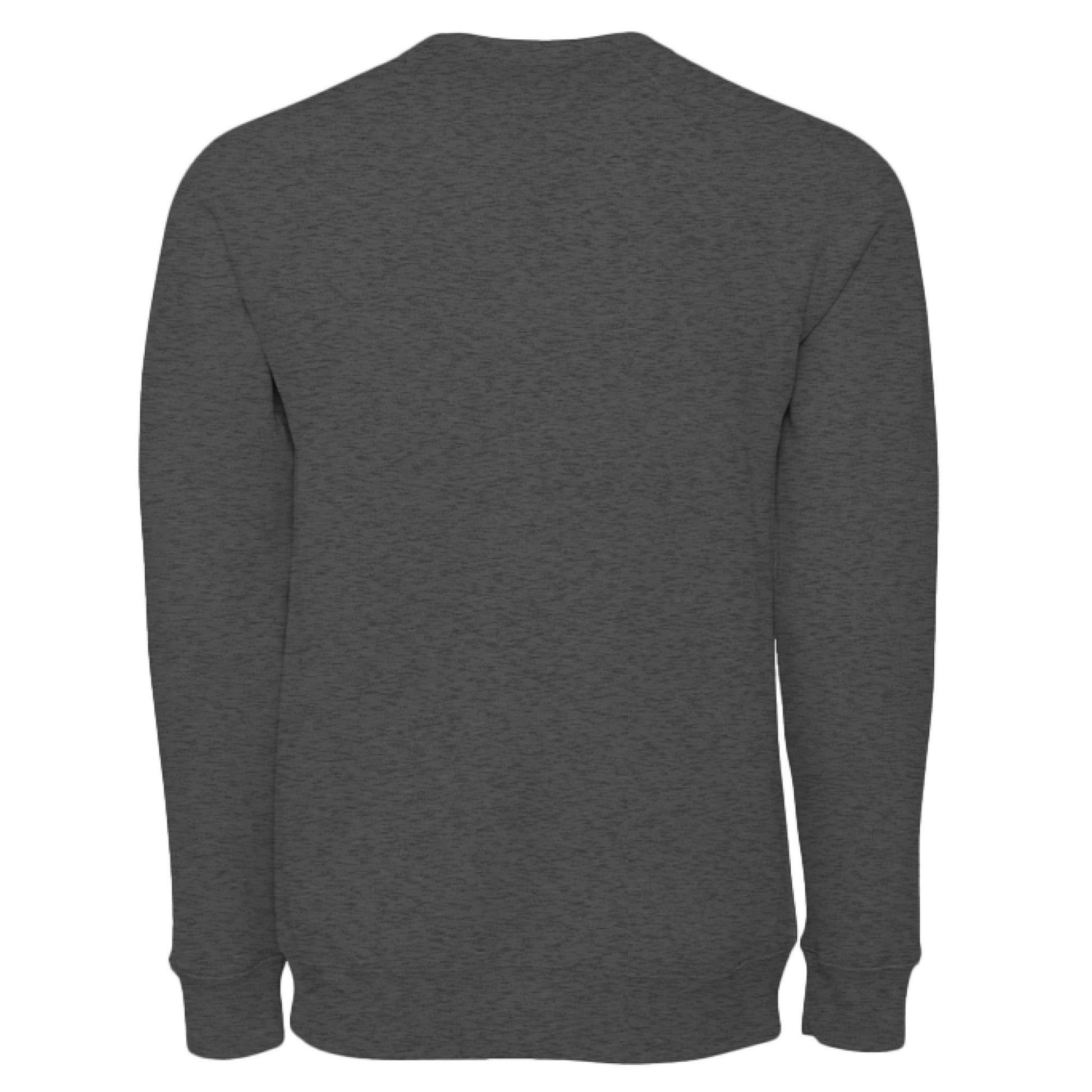Have Your Robot Call My Robot Sweatshirt – Funny AI Quote Pullover | Clowns of E - Com Collection – DARK GREY HEATHER Sweatshirt for AI Humor (10 view)