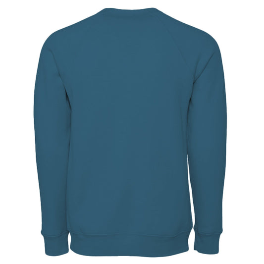 Have Your Robot Call My Robot Sweatshirt – Funny AI Quote Pullover | Clowns of E - Com Collection – Heather Deep Teal Sweatshirt for AI Humor (2 view)