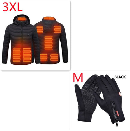 Heated Jacket – USB Electric Winter Coat with 3 Heat Levels | Men’s Thermal Outerwear – Black Zone8 Set Coats & Jackets for Cold Weather (14 view)