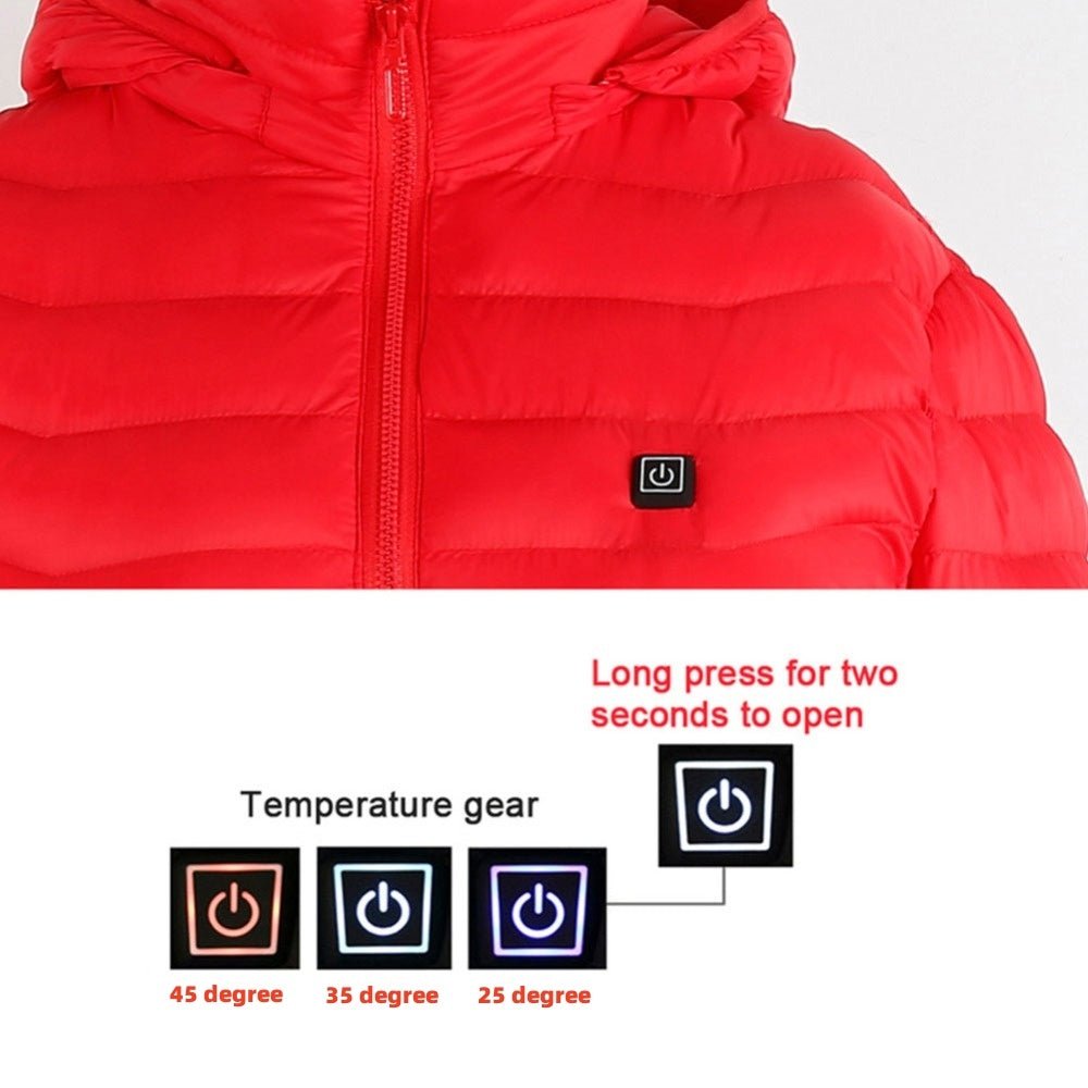 Heated Jacket – USB Electric Winter Coat with 3 Heat Levels | Men’s Thermal Outerwear – Black Zone2 Coats & Jackets for Cold Weather (5 view)