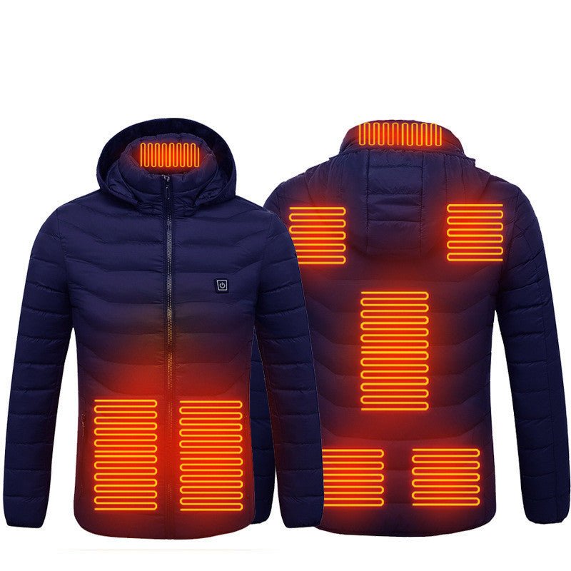 Heated Jacket – USB Electric Winter Coat with 3 Heat Levels | Men’s Thermal Outerwear – Blue Zone8 Coats & Jackets for Cold Weather (23 view)