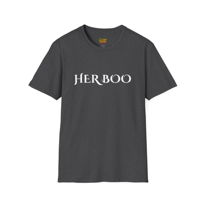 Her Boo Halloween Shirt – Matching Couples Tee | Spooky Season Apparel – Dark Heather T-Shirt for Anniversary Gift (21 view)