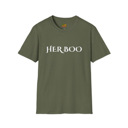 Her Boo Halloween Shirt – Matching Couples Tee | Spooky Season Apparel – Military Green T-Shirt for Anniversary Gift (15 view)