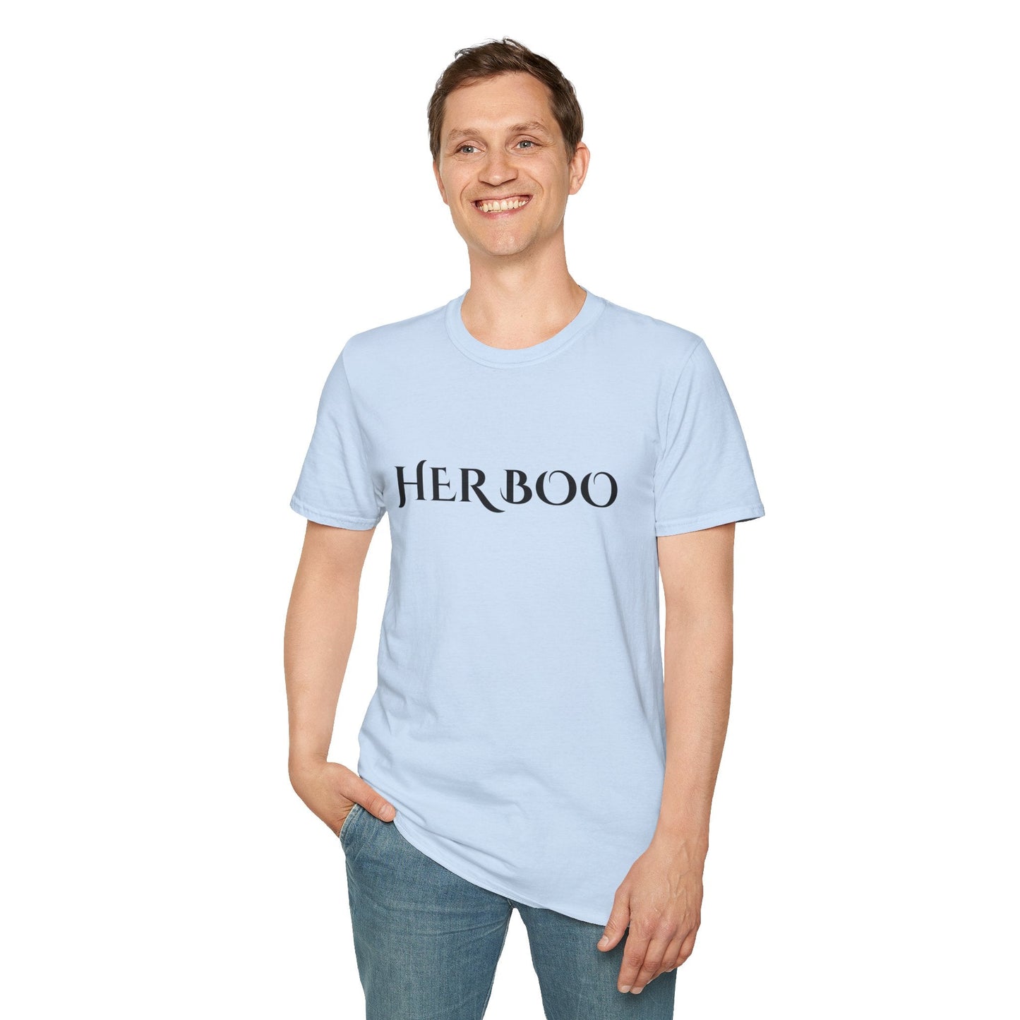 Her Boo Halloween Shirt – Matching Couples Tee | Spooky Season Apparel – Dark Heather T-Shirt for Anniversary Gift (26 view)