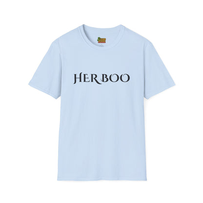 Her Boo Halloween Shirt – Matching Couples Tee | Spooky Season Apparel – Light Blue T-Shirt for Anniversary Gift (27 view)