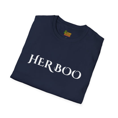 Her Boo Halloween Shirt – Matching Couples Tee | Spooky Season Apparel – Navy T-Shirt for Anniversary Gift (40 view)