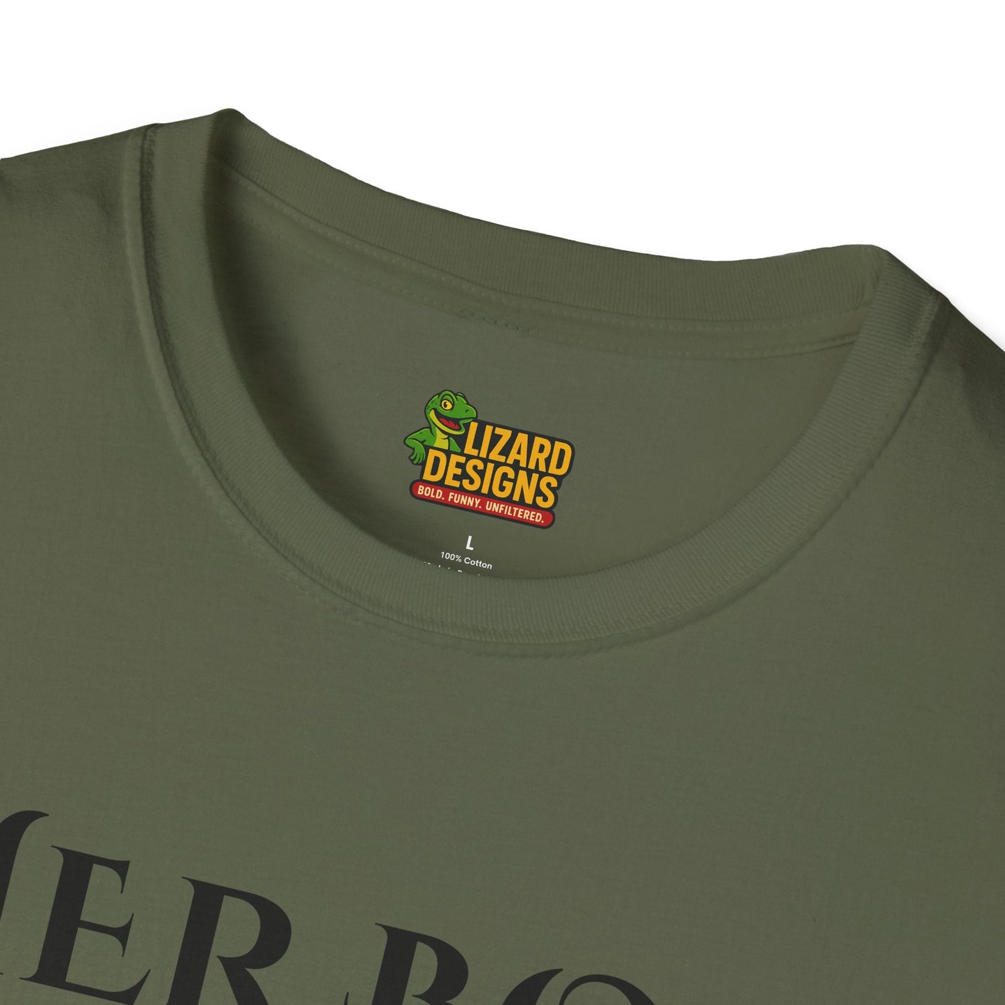 Her Boo Halloween Shirt with Ghost – Matching Couples Tee | Spooky Season Apparel – Military Green T-Shirt for Anniversary Gift (11 view)