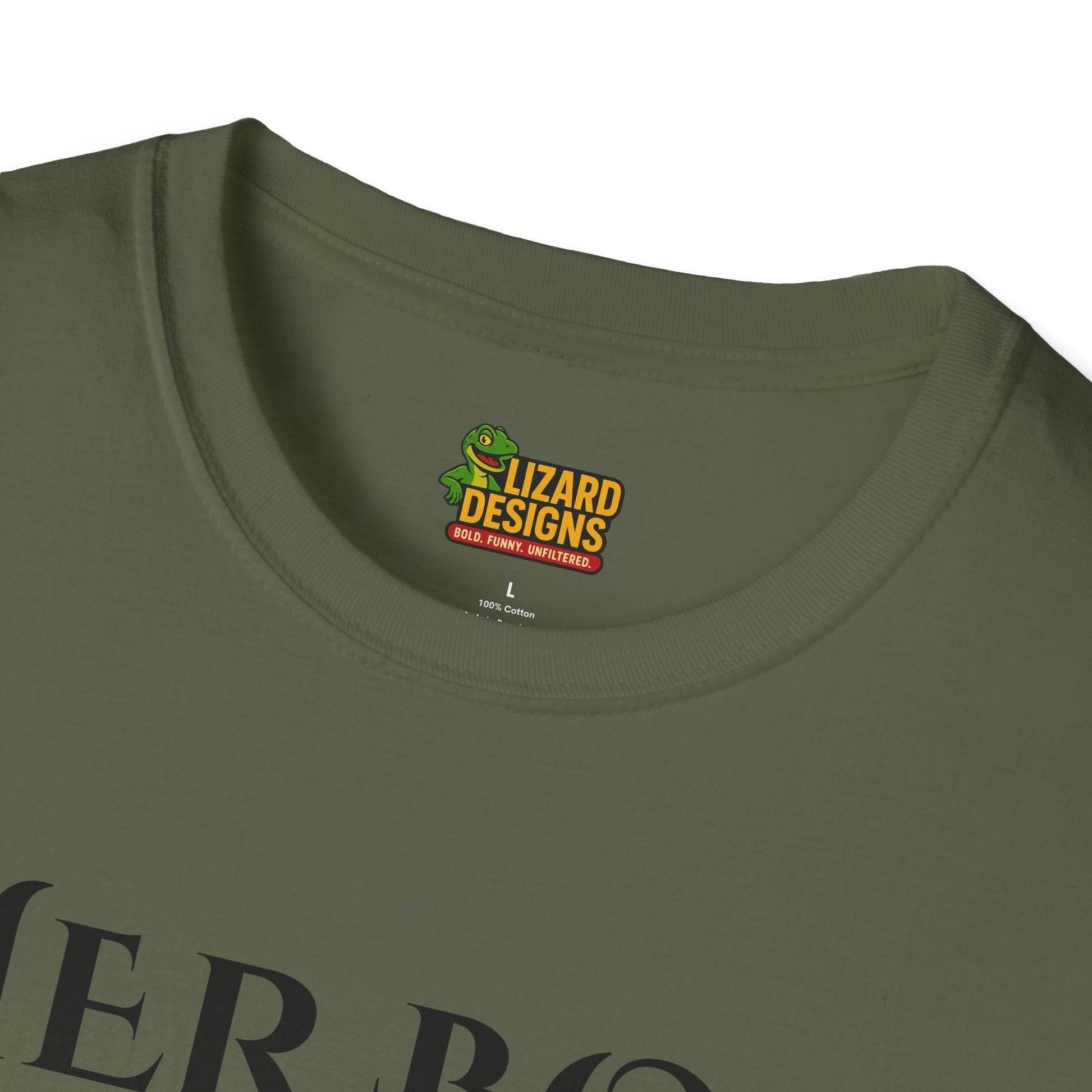 Her Boo Halloween Shirt with Ghost – Matching Couples Tee | Spooky Season Apparel – Military Green T-Shirt for Anniversary Gift (11 view)