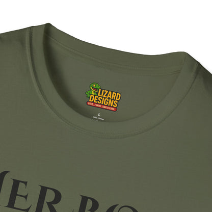 Her Boo Halloween Shirt with Ghost – Matching Couples Tee | Spooky Season Apparel – Military Green T-Shirt for Anniversary Gift (11 view)