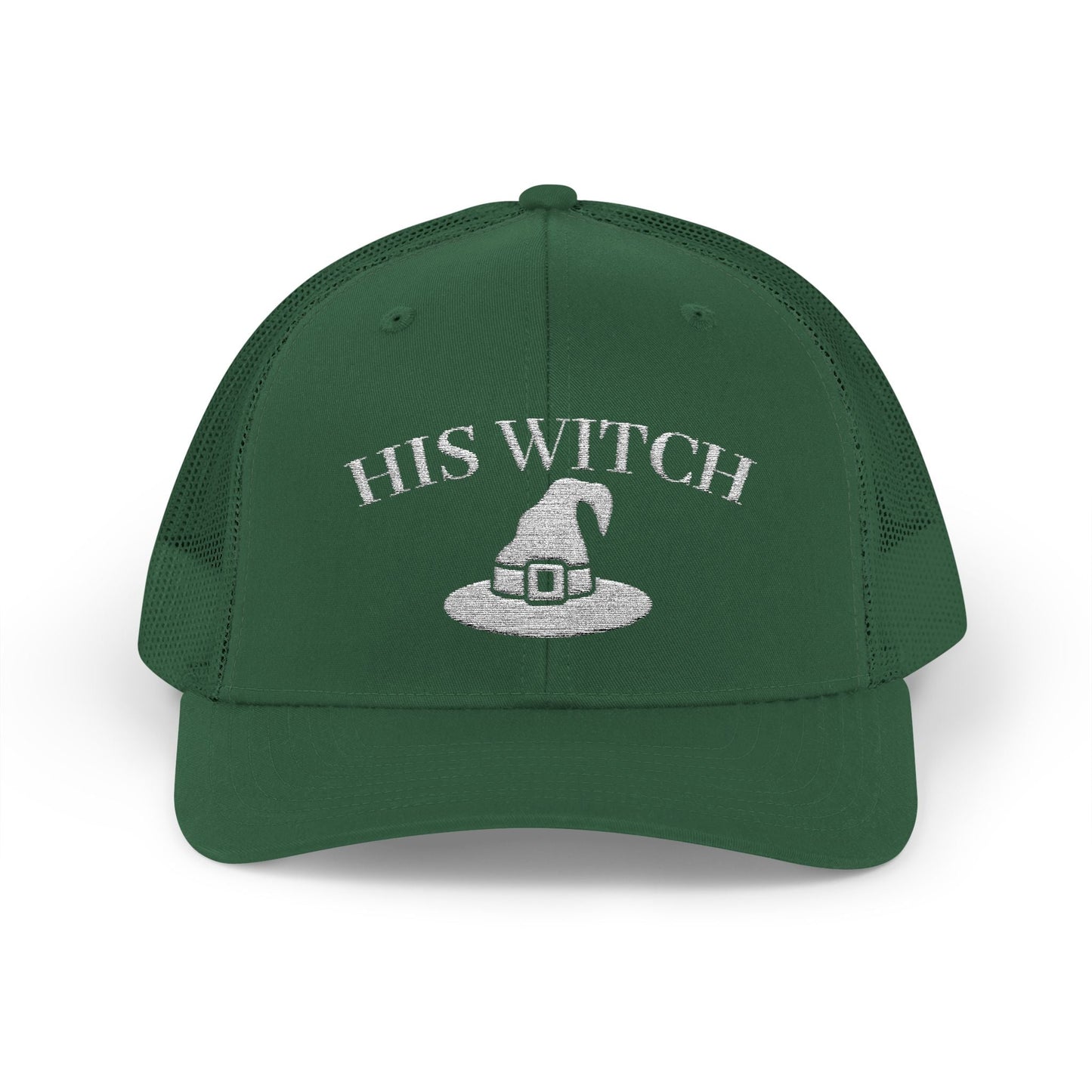 His Witch Halloween Hat – Embroidered Trucker Cap | Couples Matching Outfit – Evergreen Hats for Casual Fashion (31 view)