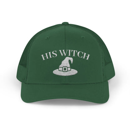 His Witch Halloween Hat – Embroidered Trucker Cap | Couples Matching Outfit – Evergreen Hats for Casual Fashion (31 view)