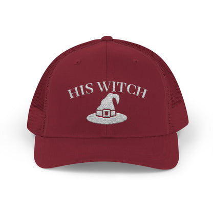 His Witch Halloween Hat – Embroidered Trucker Cap | Couples Matching Outfit – Cranberry Hats for Casual Fashion (43 view)