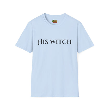 His Witch Halloween Shirt – Matching Couples Tee | Spooky Season Apparel – Light Blue T-Shirt for Anniversary Gift (27 view)