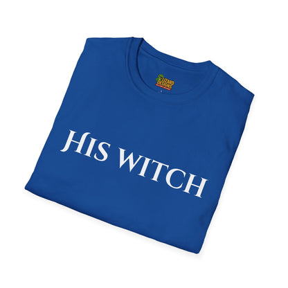 His Witch Halloween Shirt – Matching Couples Tee | Spooky Season Apparel – Royal T-Shirt for Anniversary Gift (34 view)