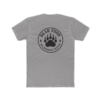 Hunt Fish Chill Bear Food Tee – Wilderness Tested Graphic Shirt | Outdoor Adventure Apparel – Solid Light Grey T-Shirt for adventure (4 view)