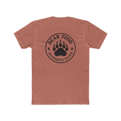Hunt Fish Chill Bear Food Tee – Wilderness Tested Graphic Shirt | Outdoor Adventure Apparel – Solid Desert Pink T-Shirt for adventure (6 view)