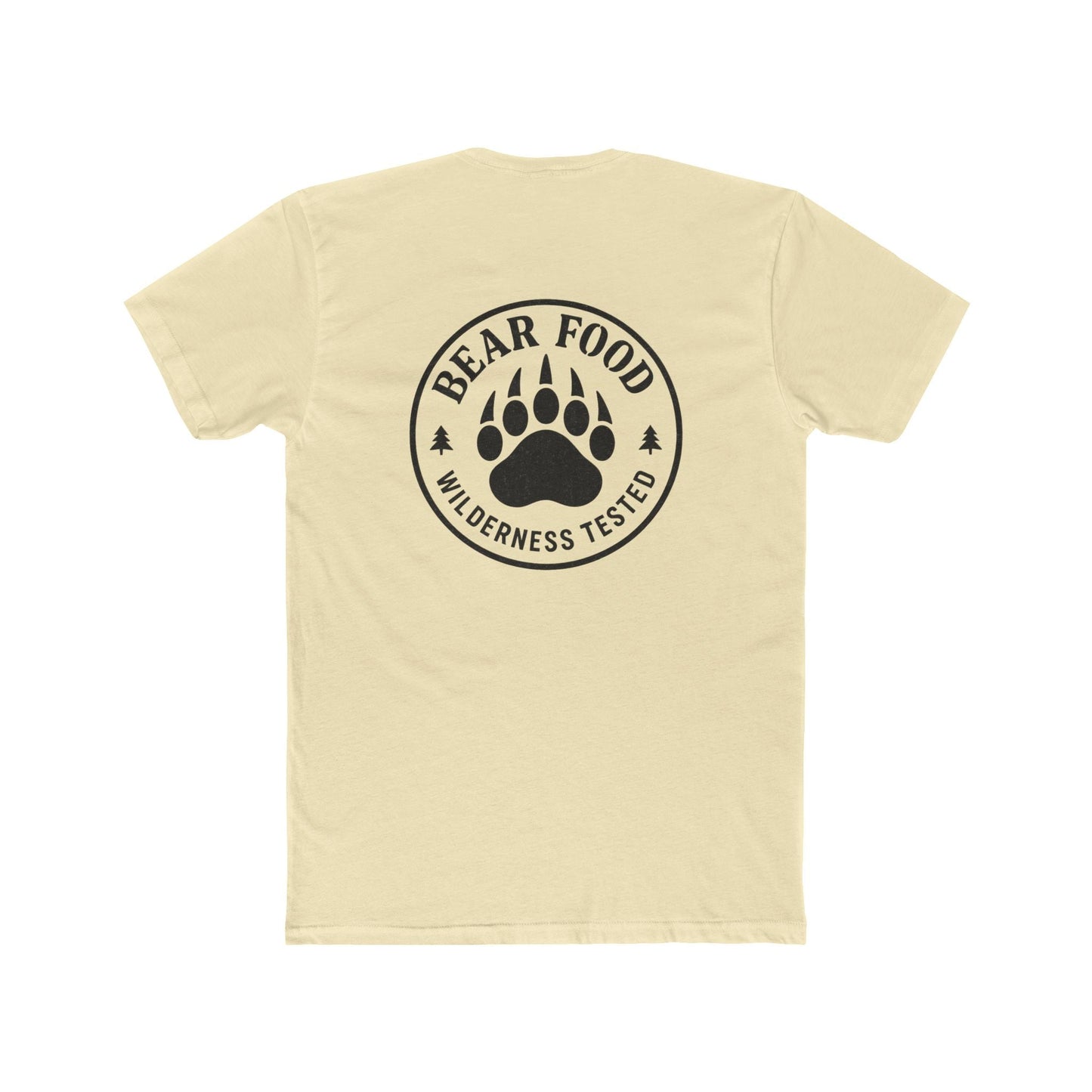 Hunt Fish Chill Bear Food Tee – Wilderness Tested Graphic Shirt | Outdoor Adventure Apparel – Solid Natural T-Shirt for adventure (14 view)