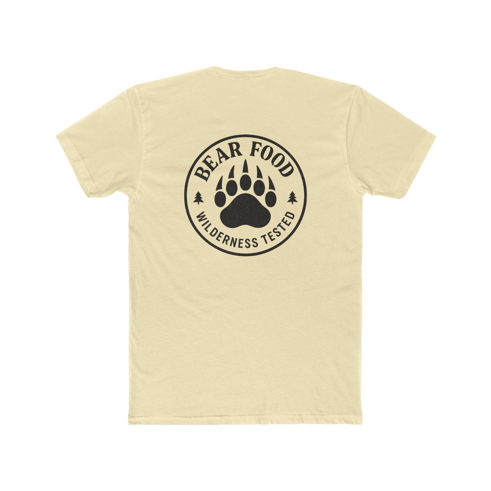 Hunt Fish Chill Bear Food Tee – Wilderness Tested Graphic Shirt | Outdoor Adventure Apparel – Solid Natural T-Shirt for adventure (14 view)