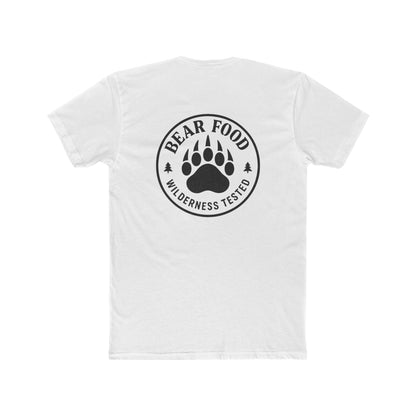 Hunt Fish Chill Bear Food Tee – Wilderness Tested Graphic Shirt | Outdoor Adventure Apparel – Solid White T-Shirt for adventure (2 view)