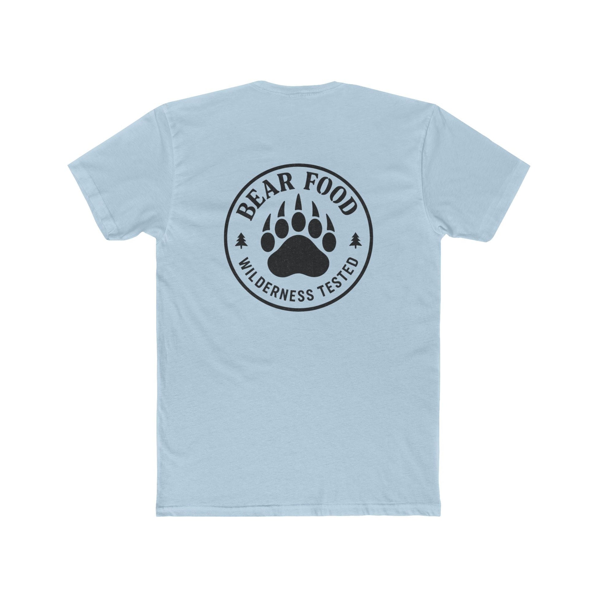 Hunt Fish Chill Bear Food Tee – Wilderness Tested Graphic Shirt | Outdoor Adventure Apparel – Solid Light Blue T-Shirt for adventure (20 view)