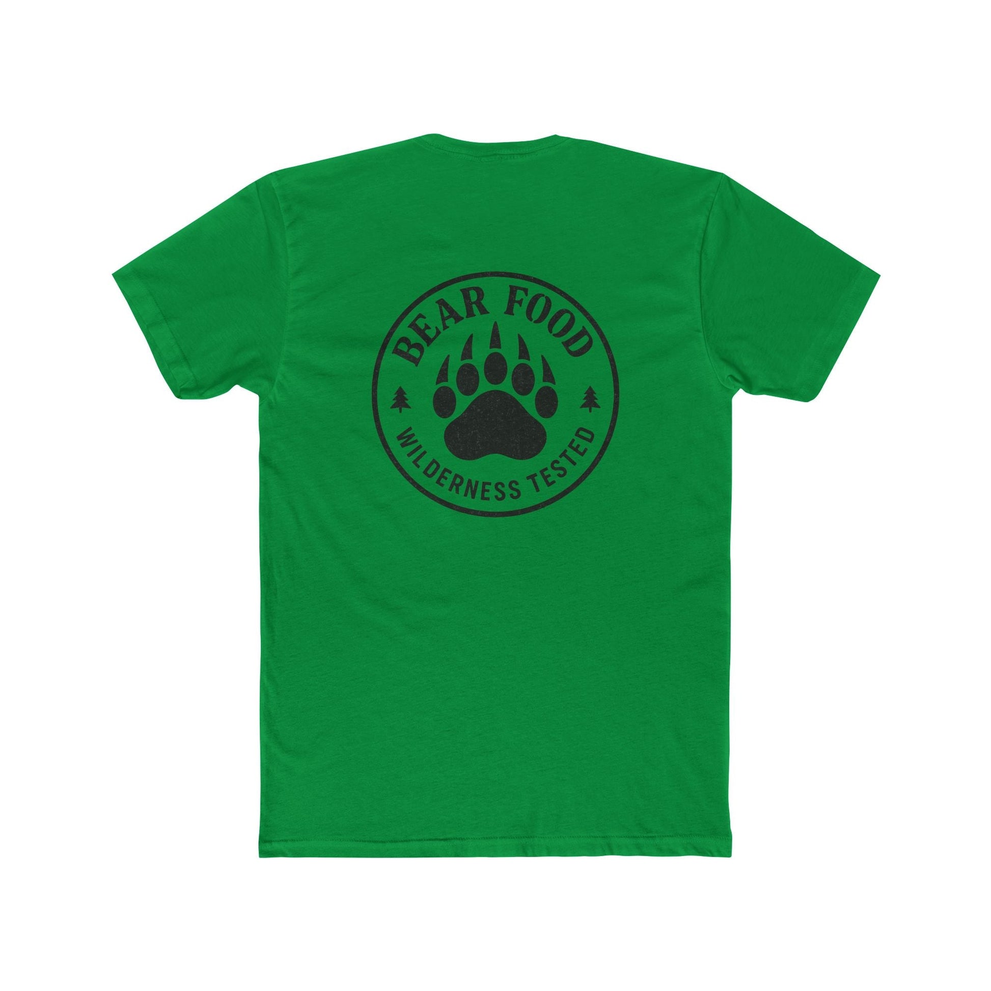 Hunt Fish Chill Bear Food Tee – Wilderness Tested Graphic Shirt | Outdoor Adventure Apparel – Solid Kelly Green T-Shirt for adventure (16 view)