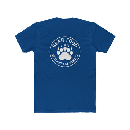Hunt Fish Chill Bear Food Tee – Wilderness Tested Graphic Shirt White logo | Outdoor Adventure Apparel – Solid Cool Blue T-Shirt for adventure (16 view)