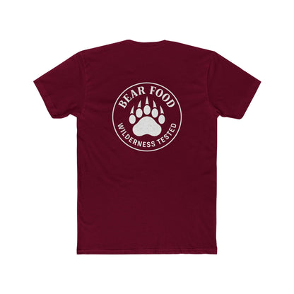 Hunt Fish Chill Bear Food Tee – Wilderness Tested Graphic Shirt White logo | Outdoor Adventure Apparel – Solid Cardinal Red T-Shirt for adventure (24 view)