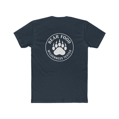 Hunt Fish Chill Bear Food Tee – Wilderness Tested Graphic Shirt White logo | Outdoor Adventure Apparel – Solid Indigo T-Shirt for adventure (14 view)
