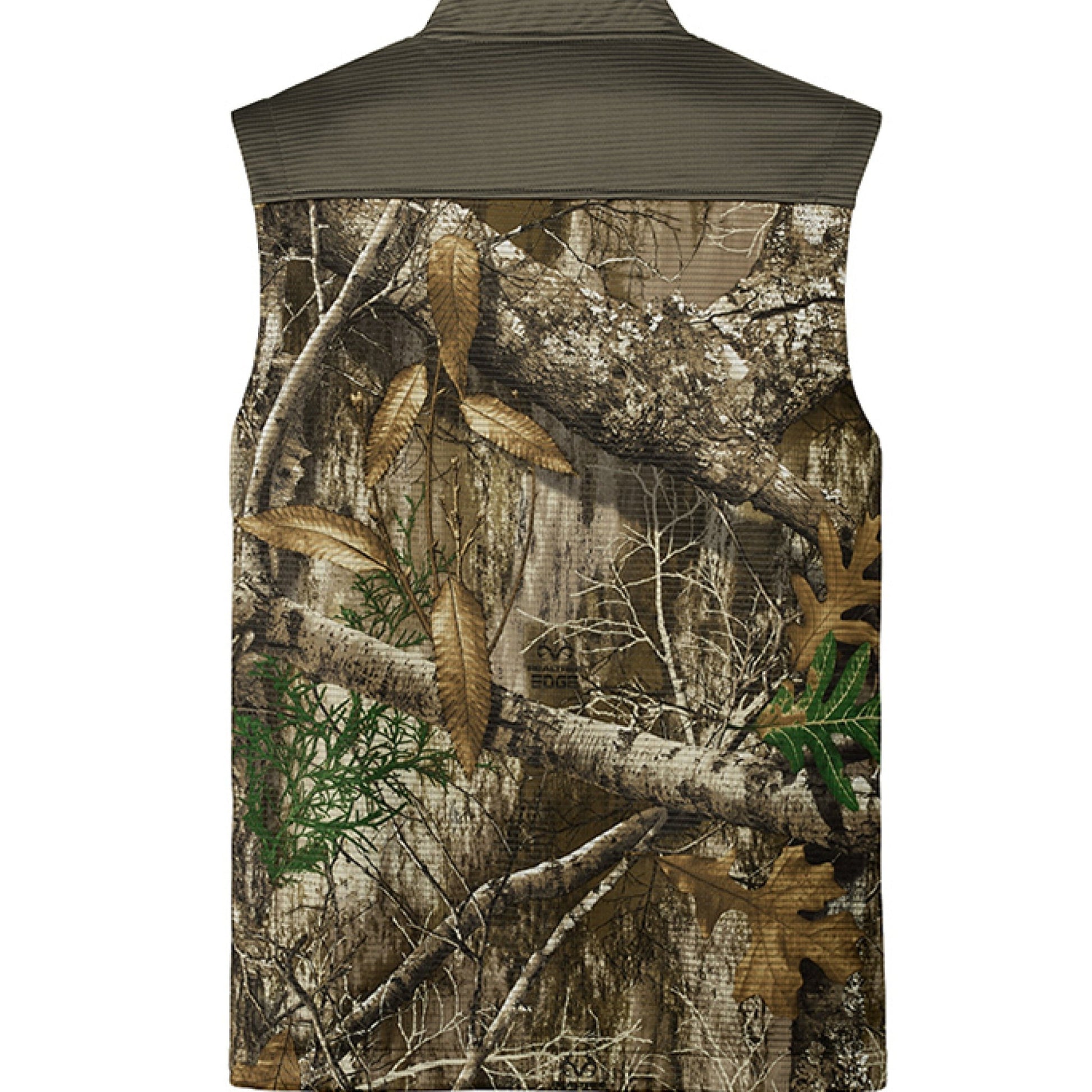 Hunt Fish Chill Camo Vest – Realtree® Atlas Soft Shell | Outdoor Hunting & Fishing Vest – Cargo Brown/ Realtree Edge Outerwear for Apparel (4 view)