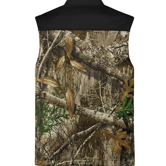 Hunt Fish Chill Camo Vest – Realtree® Atlas Soft Shell | Outdoor Hunting & Fishing Vest – Deep Black/ Realtree Edge Outerwear for Apparel (2 view)