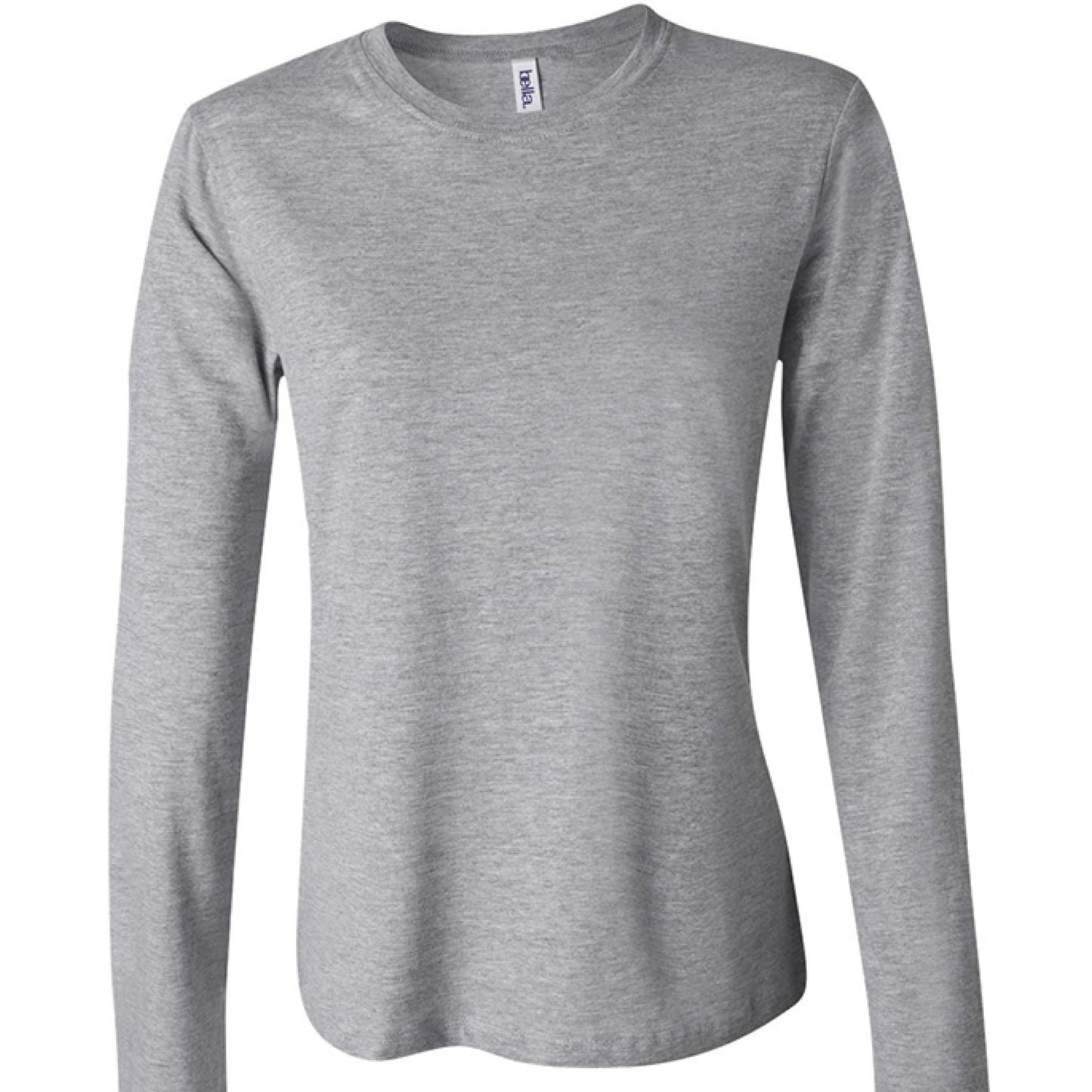 Hunt Fish Chill Ladies Long Sleeve Tee – Soft Jersey Outdoor Shirt | Women’s Fishing & Hunting Apparel – ATHLETIC HEATHER T-Shirt for Apparel (4 view)