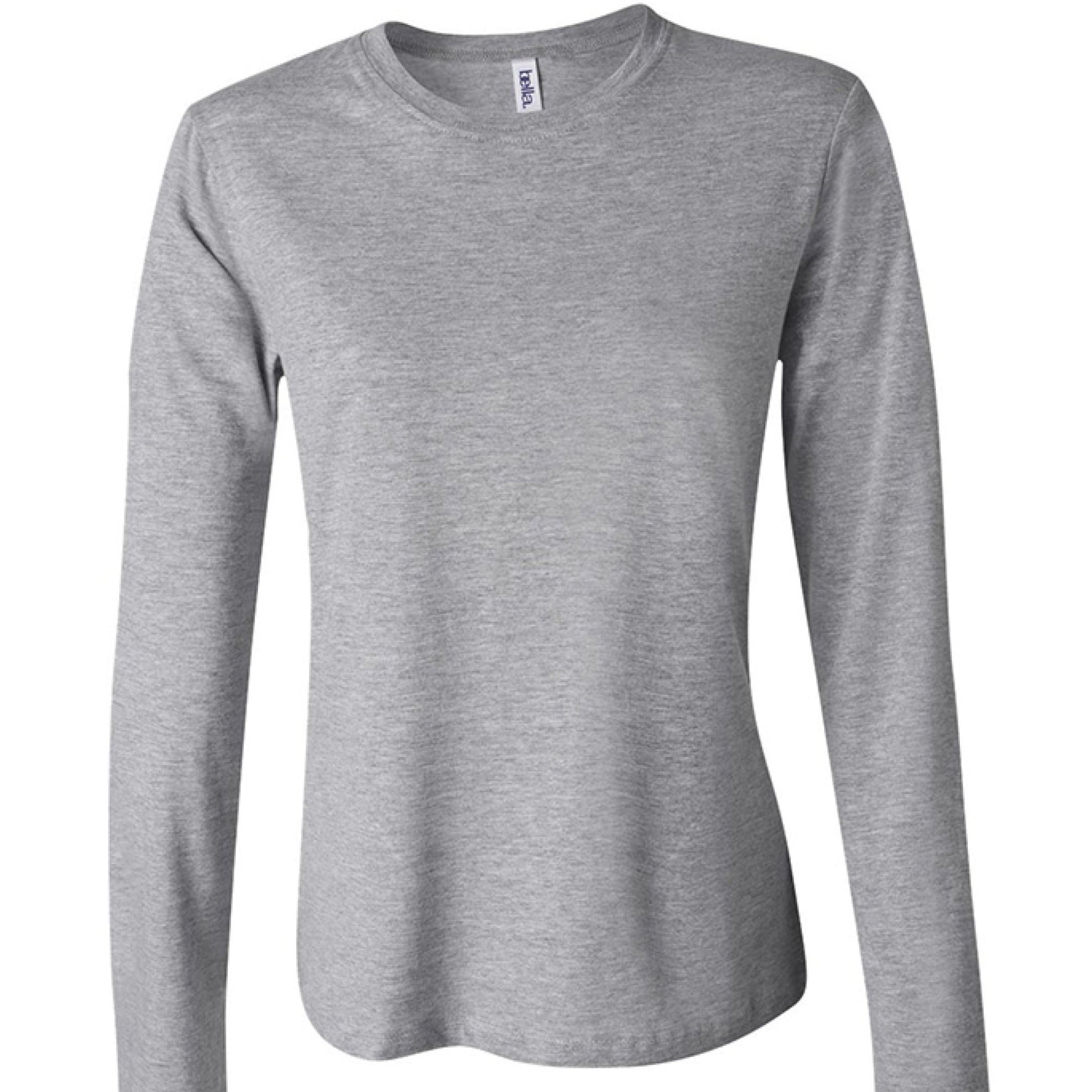 Hunt Fish Chill Ladies Long Sleeve Tee – Soft Jersey Outdoor Shirt | Women’s Fishing & Hunting Apparel – ATHLETIC HEATHER T-Shirt for Apparel (4 view)