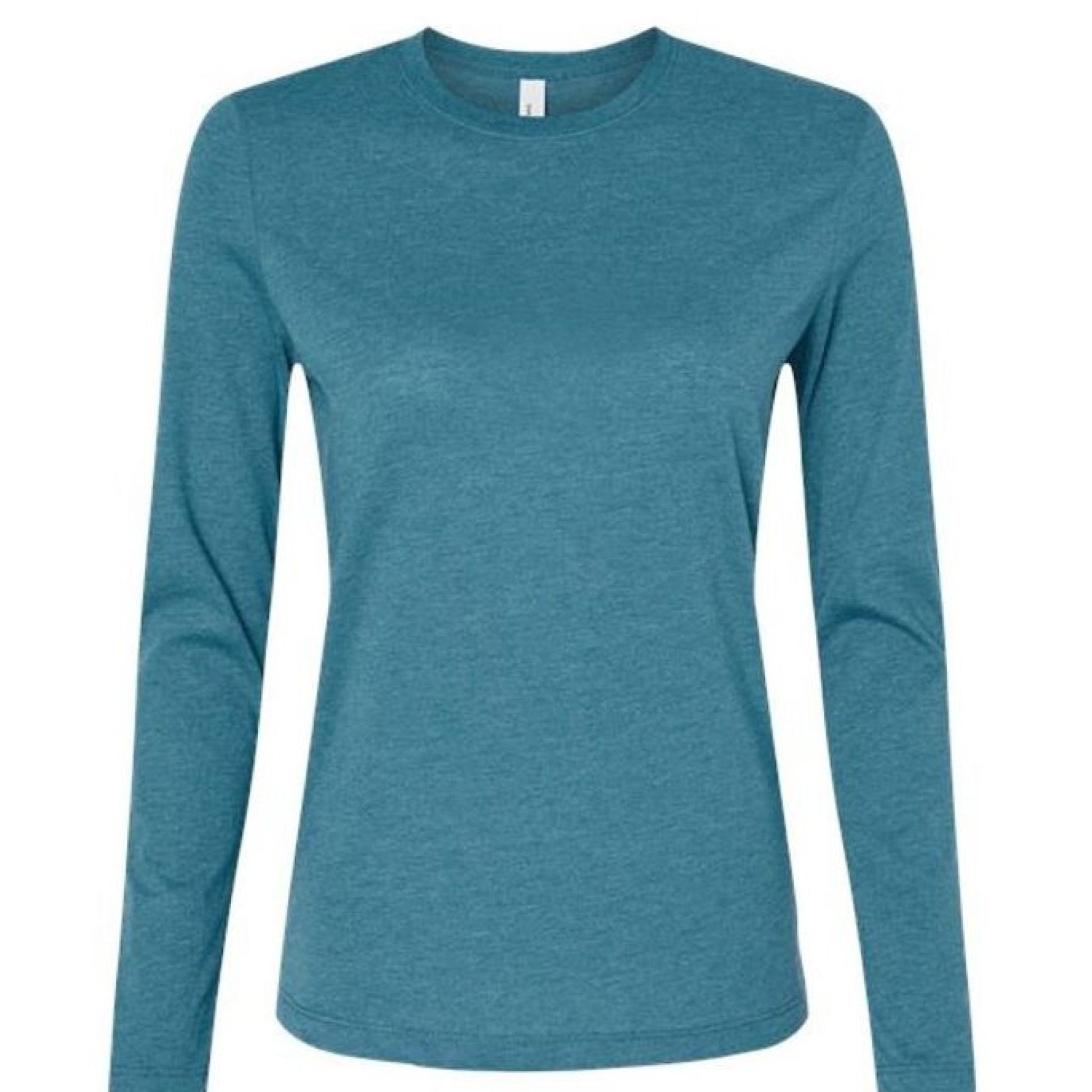 Hunt Fish Chill Ladies Long Sleeve Tee – Soft Jersey White Graphic | Women’s Fishing & Hunting Apparel – Heather Slate T-Shirt for Apparel (14 view)