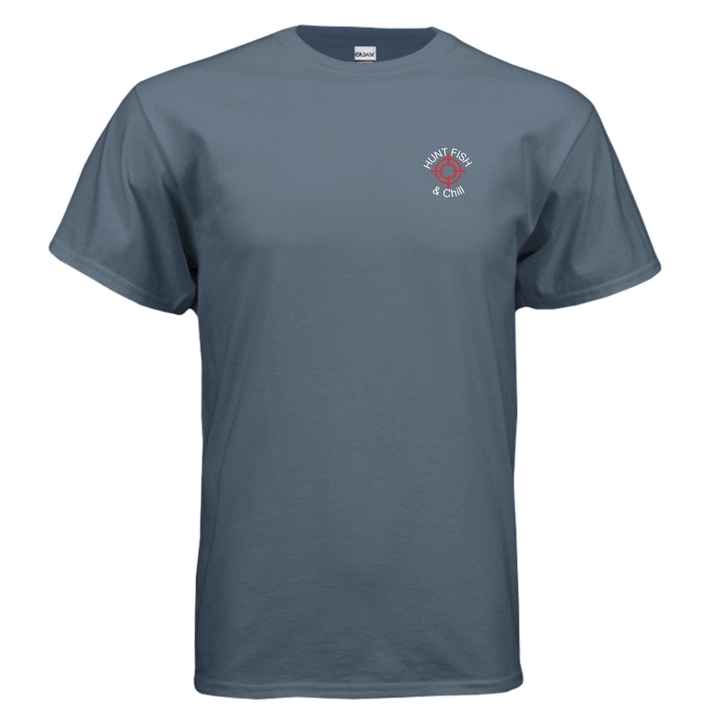 Hunt Fish & Chill – Relaxed Outdoorsman Graphic Tee | Fishing & Hunting Lifestyle Shirt – INDIGO BLUE T-Shirt for Apparel (28 view)