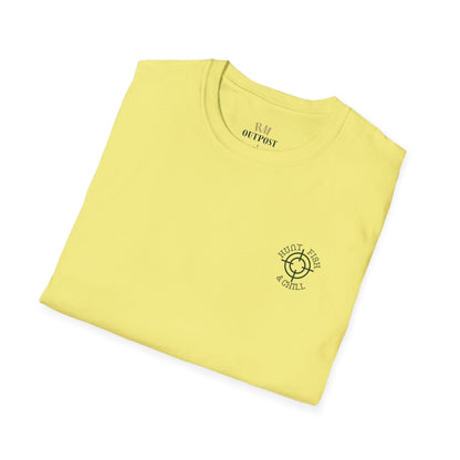 Hunt Fish & Chill T-Shirt – Premium Outdoors Badge Tee | Camping, Fishing, Hunting Apparel – Natural T-Shirt for Adventure Clothing (15 view)