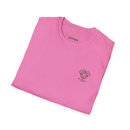 Hunt Fish & Chill T-Shirt – Premium Outdoors Badge Tee | Camping, Fishing, Hunting Apparel – Azalea T-Shirt for Adventure Clothing (60 view)