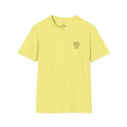Hunt Fish & Chill T-Shirt – Premium Outdoors Badge Tee | Camping, Fishing, Hunting Apparel – Cornsilk T-Shirt for Adventure Clothing (16 view)
