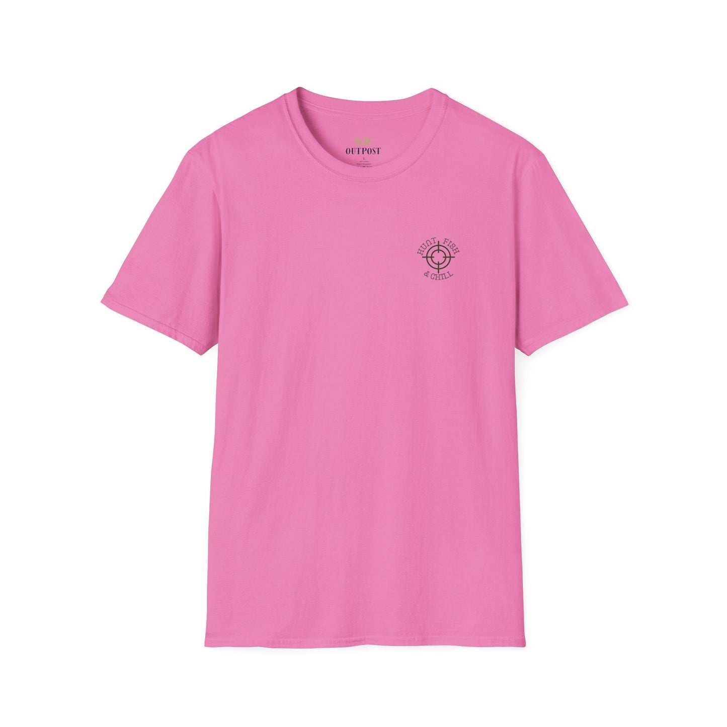 Hunt Fish & Chill T-Shirt – Premium Outdoors Badge Tee | Camping, Fishing, Hunting Apparel – Azalea T-Shirt for Adventure Clothing (57 view)