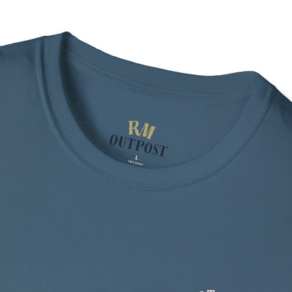Hunt Fish & Chill T-Shirt White Logo – Premium Outdoors Badge Tee | Camping, Fishing, Hunting Apparel – Indigo Blue T-Shirt for Adventure Clothing (11 view)